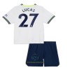 Maglia ufficiale Tottenham Hotspur Lucas 27 Casa 2022-23 per Bambino